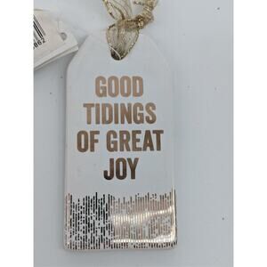 Burton Ornament - Good Tidings Ceramic Tag